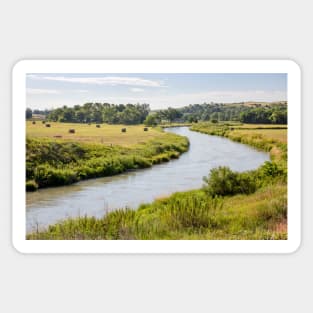 River in the Nebraska Sandhills (C023/8429) Sticker